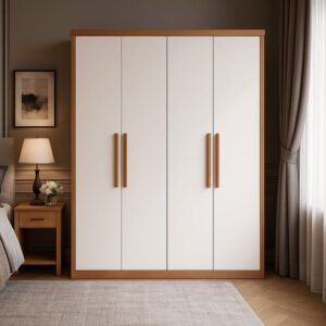 premium 4-door wooden wardrobe