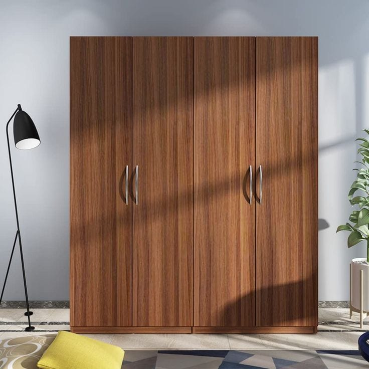 premium 4-door wooden wardrobe - Image 2