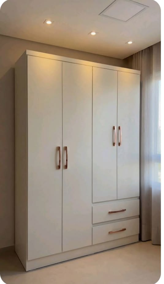 premium 4-door wooden wardrobe - Image 3